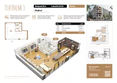 Lokal użytkowy 79,98 m², oferta nr B.LO.02, Teatralna 3 - lokale użytkowe, Sosnowiec, Śródmieście, ul. Teatralna 1