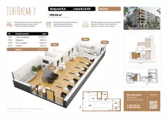 Lokal użytkowy 103,94 m², oferta nr B.LO.03, Teatralna 3 - lokale użytkowe, Sosnowiec, Śródmieście, ul. Teatralna 1