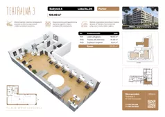 Lokal użytkowy 120,80 m², oferta nr A.LO.04, Teatralna 3 - lokale użytkowe, Sosnowiec, Śródmieście, ul. Teatralna 1