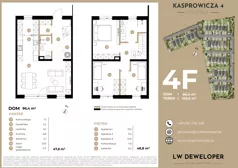 Dom 96,40 m², oferta nr 4F, Osiedle Kasprowicza 4 - domy, Łódź, Widzew, Nowosolna, ul. Kasprowicza 4