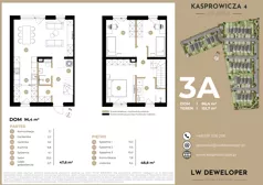 Dom 96,40 m², oferta nr 3A, Osiedle Kasprowicza 4 - domy, Łódź, Widzew, Nowosolna, ul. Kasprowicza 4