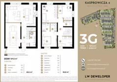 Dom i rezydencja 127,30 m², oferta nr 3G, Osiedle Kasprowicza 4 - domy, Łódź, Widzew, Nowosolna, ul. Kasprowicza 4
