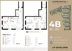 Dom i rezydencja 118,80 m², oferta nr 4B, Osiedle Kasprowicza 4 - domy, Łódź, Widzew, Nowosolna, ul. Kasprowicza 4