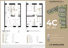 Dom 96,40 m², oferta nr 4C, Osiedle Kasprowicza 4 - domy, Łódź, Widzew, Nowosolna, ul. Kasprowicza 4