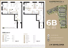 Dom i rezydencja 118,80 m², oferta nr 6B, Osiedle Kasprowicza 4 - domy, Łódź, Widzew, Nowosolna, ul. Kasprowicza 4