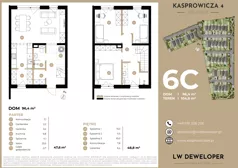 Dom i rezydencja 96,40 m², oferta nr 6C, Osiedle Kasprowicza 4 - domy, Łódź, Widzew, Nowosolna, ul. Kasprowicza 4