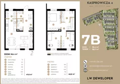 Dom 96,40 m², oferta nr 7B, Osiedle Kasprowicza 4 - domy, Łódź, Widzew, Nowosolna, ul. Kasprowicza 4