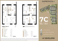 Dom 96,40 m², oferta nr 7C, Osiedle Kasprowicza 4 - domy, Łódź, Widzew, Nowosolna, ul. Kasprowicza 4