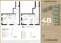 Dom i rezydencja 118,80 m², oferta nr 4B, Osiedle Kasprowicza 4 - domy, Łódź, Widzew, Nowosolna, ul. Kasprowicza 4