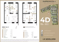 Dom i rezydencja 96,40 m², oferta nr 4D, Osiedle Kasprowicza 4 - domy, Łódź, Widzew, Nowosolna, ul. Kasprowicza 4