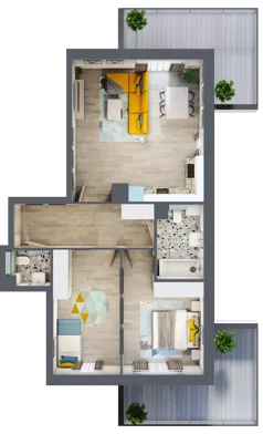 3 pokoje, mieszkanie 67,56 m², piętro 7, oferta nr B30, Kilińskiego, Elbląg, Zatorze, ul. Jana Kilińskiego