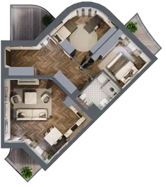 3 pokoje, mieszkanie 64,22 m², piętro 1, oferta nr 40, Osiedle Nove, Ostróda, ul. 1 Dywizji