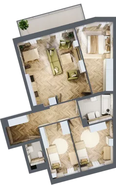 4 pokoje, mieszkanie 82,48 m², parter, oferta nr bud-2-M16, Osiedle Central Park - etap II, Kajkowo, ul. Widok