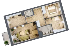 3 pokoje, mieszkanie 65,54 m², piętro 1, oferta nr bud-2-M17, Osiedle Central Park - etap II, Kajkowo, ul. Widok