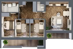 4 pokoje, mieszkanie 67,53 m², parter, oferta nr 1-21, Fromborska, Elbląg, Nad Jarem, ul. Fromborska 2B