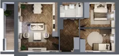 3 pokoje, mieszkanie 60,18 m², parter, oferta nr 2-58, Fromborska, Elbląg, Nad Jarem, ul. Fromborska 2B