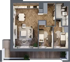 3 pokoje, mieszkanie 55,19 m², piętro 3, oferta nr 3-70, Fromborska, Elbląg, Nad Jarem, ul. Fromborska 2B