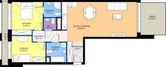 3 pokoje, apartament 78,07 m², piętro 1, oferta nr B.1.M14, Cynamonowa Ursynów, Warszawa, Ursynów, Ursynów Centrum, ul. Cynamonowa 23