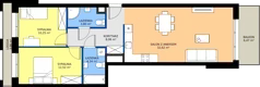 3 pokoje, apartament 71,59 m², piętro 5, oferta nr B.5.M08, Cynamonowa Ursynów, Warszawa, Ursynów, Ursynów Centrum, ul. Cynamonowa 23