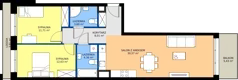 3 pokoje, apartament 70,88 m², piętro 5, oferta nr B.5.M05, Cynamonowa Ursynów, Warszawa, Ursynów, Ursynów Centrum, ul. Cynamonowa 23