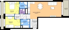3 pokoje, mieszkanie 78,07 m², piętro 2, oferta nr B.2.M14, Cynamonowa Ursynów, Warszawa, Ursynów, Ursynów Centrum, ul. Cynamonowa 23