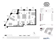 4 pokoje, mieszkanie 80,73 m², piętro 3, oferta nr A.3.M01, Cynamonowa Ursynów, Warszawa, Ursynów, Ursynów Centrum, ul. Cynamonowa 23