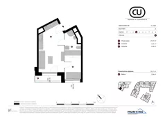 2 pokoje, mieszkanie 33,71 m², piętro 3, oferta nr A.3.M03, Cynamonowa Ursynów, Warszawa, Ursynów, Ursynów Centrum, ul. Cynamonowa 23