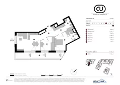 3 pokoje, apartament 71,67 m², piętro 6, oferta nr A.6.M04, Cynamonowa Ursynów, Warszawa, Ursynów, Ursynów Centrum, ul. Cynamonowa 23
