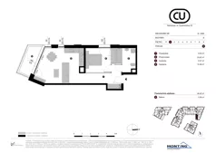 2 pokoje, apartament 48,45 m², piętro 1, oferta nr B.1.M05, Cynamonowa Ursynów, Warszawa, Ursynów, Ursynów Centrum, ul. Cynamonowa 23