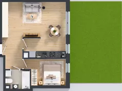2 pokoje, mieszkanie 45,58 m², parter, oferta nr K2.03, Korkowa 146, Warszawa, Wawer, ul. Korkowa 146