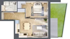 2 pokoje, mieszkanie 41,40 m², parter, oferta nr M5, Aleja Krakowska 201, Warszawa, Włochy, Raków, al. Krakowska 201