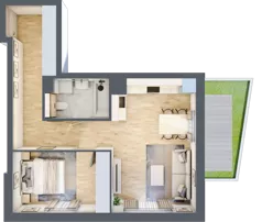 2 pokoje, mieszkanie 48,48 m², parter, oferta nr M6, Aleja Krakowska 201, Warszawa, Włochy, Raków, al. Krakowska 201