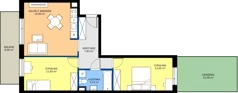 3 pokoje, mieszkanie 59,06 m², parter, oferta nr K2.01, Korkowa 146, Warszawa, Wawer, ul. Korkowa 146