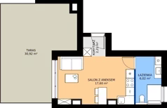 1 pokój, apartament inwestycyjny 25,83 m², piętro 3, oferta nr 3.L6, Goose Bay, Gąski, ul. Nadbrzeżna 76