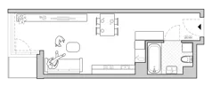 1 pokój, mieszkanie 27,73 m², piętro 1, oferta nr A/BP-M14, Baja Piaśniki, Świętochłowice, ul. Sudecka 10