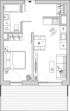 2 pokoje, mieszkanie 36,85 m², piętro 6, oferta nr A/CO-M35, Cosmo, Chorzów, Centrum, Klimzowiec, ul. Astrów 10