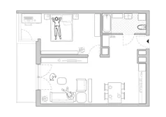 2 pokoje, mieszkanie 56,83 m², piętro 1, oferta nr A/BP-M27, Baja Piaśniki, Świętochłowice, ul. Sudecka 10