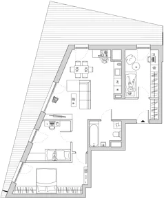 4 pokoje, mieszkanie 72,92 m², piętro 15, oferta nr A/CO-M87, Cosmo, Chorzów, Centrum, Klimzowiec, ul. Astrów 10