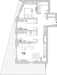 4 pokoje, mieszkanie 66,97 m², piętro 6, oferta nr A/CO-M36, Cosmo, Chorzów, Centrum, Klimzowiec, ul. Astrów 10