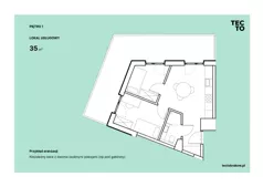Lokal użytkowy 35,20 m², oferta nr 1, Tecto, Kraków, Podgórze Duchackie, Wola Duchacka, ul. Henryka Kamieńskiego