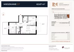 3 pokoje, mieszkanie 61,56 m², piętro 2, oferta nr A46, Lofty Madalińskiego, Kraków, Dębniki, Kobierzyn, ul. Kobierzyńska 216 A-D