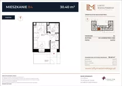 1 pokój, mieszkanie 30,40 m², parter, oferta nr B4, Lofty Madalińskiego, Kraków, Dębniki, Kobierzyn, ul. Kobierzyńska 216 A-D