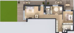 3 pokoje, mieszkanie 72,99 m², piętro 1, oferta nr A16, Novy Mateczny, Kraków, Podgórze, ul. Łagiewnicka 33a