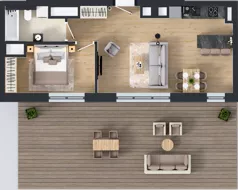 2 pokoje, mieszkanie 45,60 m², piętro 5, oferta nr A57, Novy Mateczny, Kraków, Podgórze, ul. Łagiewnicka 33a