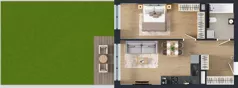 2 pokoje, mieszkanie 46,75 m², parter, oferta nr B07, Novy Mateczny, Kraków, Podgórze, ul. Łagiewnicka 33a