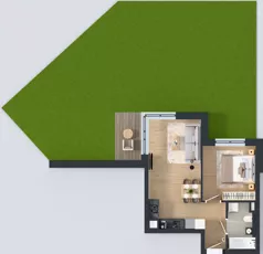 2 pokoje, mieszkanie 38,89 m², parter, oferta nr B11, Novy Mateczny, Kraków, Podgórze, ul. Łagiewnicka 33a