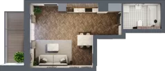 1 pokój, mieszkanie 33,23 m², piętro 2, oferta nr A22, Novy Mateczny, Kraków, Podgórze, ul. Łagiewnicka 33a