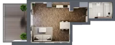 1 pokój, mieszkanie 32,80 m², piętro 1, oferta nr A09, Novy Mateczny, Kraków, Podgórze, ul. Łagiewnicka 33a