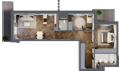 3 pokoje, mieszkanie 72,99 m², piętro 2, oferta nr A29, Novy Mateczny, Kraków, Podgórze, ul. Łagiewnicka 33a