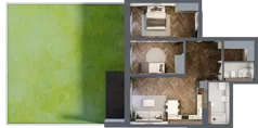 3 pokoje, mieszkanie 70,40 m², parter, oferta nr B12, Novy Mateczny, Kraków, Podgórze, ul. Łagiewnicka 33a